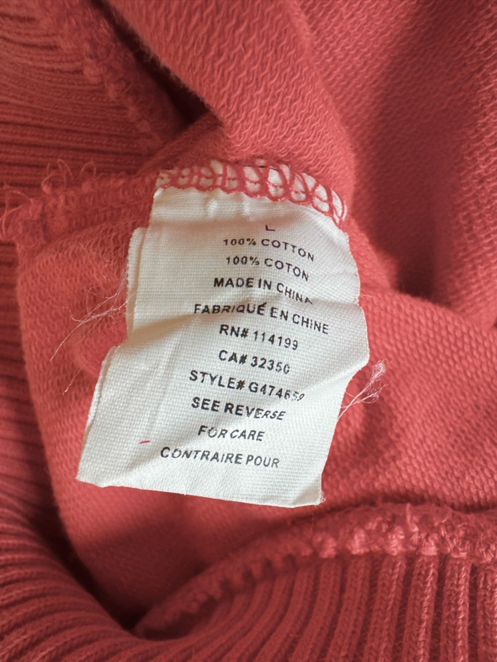 Roxy Short Sleeve Hoodie Burnt Orange Pockets V Neck Size M - Picture 5 of 10